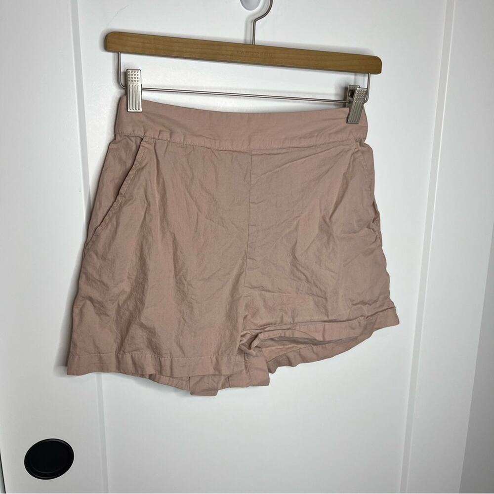 Free People High Waist Shorts in Blush Pink